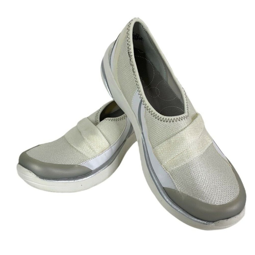 Naturalizer BZees Slip On Loafer Flat Shoes Ivory